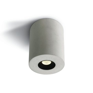 ONE Light COB Indoor Round Cylinders - plafonnier - Ø 7,5 x 11 cm - 4,5W LED inclus - béton blanc