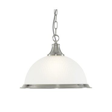 Searchlight American Diner - lampe suspendue - Ø 34 x 78 cm - chrome