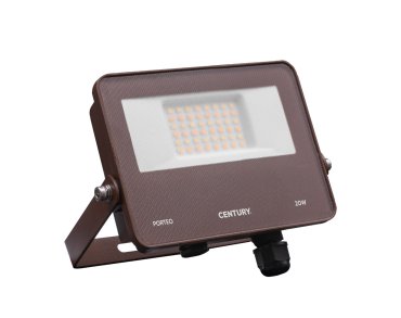 Century Italia Porteo CCT - spot - 16,2 x 3,6 x 14,4 cm - 20W LED inclus - couleur de lumière réglable - IP65 - brun