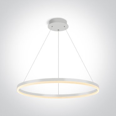 ONE Light Rings - lampe suspendue - Ø 80 x 150 cm - 60W LED inclus - blanc