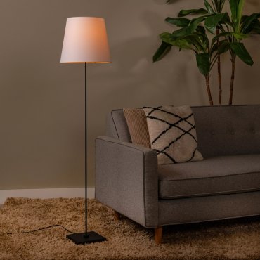 Lucide Pendio - lampadaire - 150 cm - noir