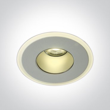 ONE Light LED Decorative Range - spot encastré - Ø 90 mm, Ø 70 mm encastré - 8W LED inclus - IP40 - blanc