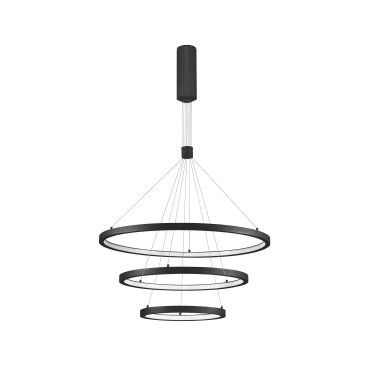 Nova Luce Empatia - lampe suspendue - Ø 80 x 150 cm - 108W dimmable LED inclus - sand black