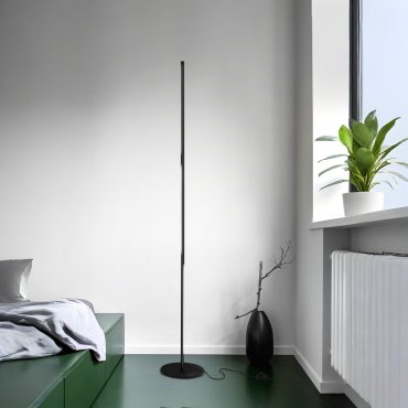 Nova Luce Handy - lampadaire - 171 cm - 25W LED inclus - noir sable