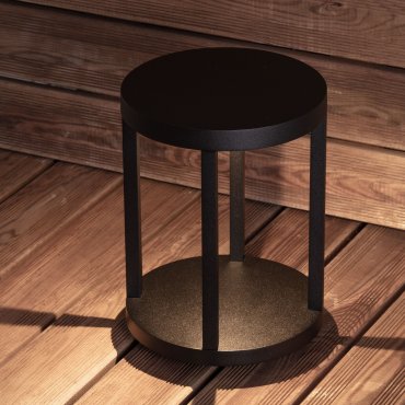 Nova Luce Optus - lampe de jardin - Ø 20,5 x 28 cm - 9W LED inclus - IP65 - anthracite foncé
