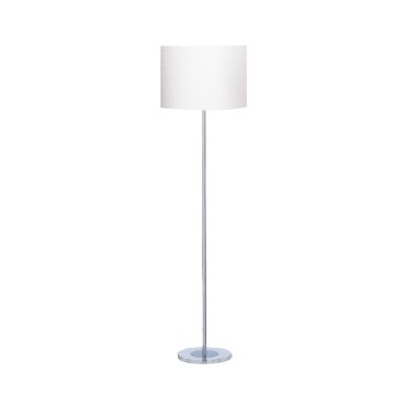 Searchlight Carter - lampadaire - 151 cm - chrome et argent satiné