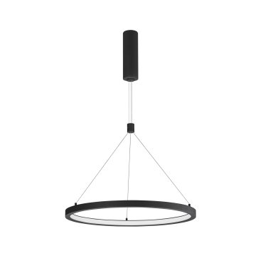 Nova Luce Empatia - lampe suspendue - Ø 60 x 120 cm - 35W LED dimmable inclus - noir sable