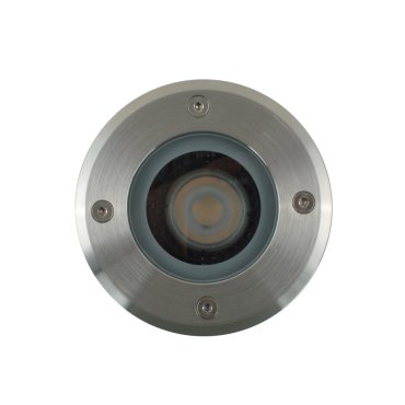 Roi Du Luminaire Hades - spot au sol rond pour l'extérieur - Ø 110 mm, Ø100 mm à encastrer - IP67 - chromé mat