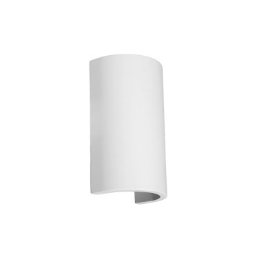 Nova Luce Sandro - applique murale - 18 x 11 x 7 cm - plâtre blanc