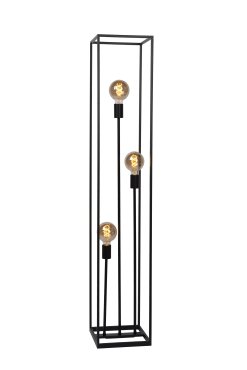 MODÈLE D’EXPOSITION - Roi Du Luminaire Achille - lampadaire - 25 x 25 x 140 cm - noir