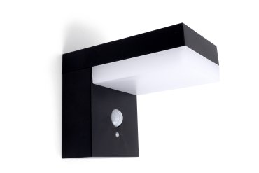 Integral LED True – applique murale extérieure solaire avec détecteur de mouvement – 9,5 x 12,5 x 16,5 cm – LED 6W inclus – IP44 – noir