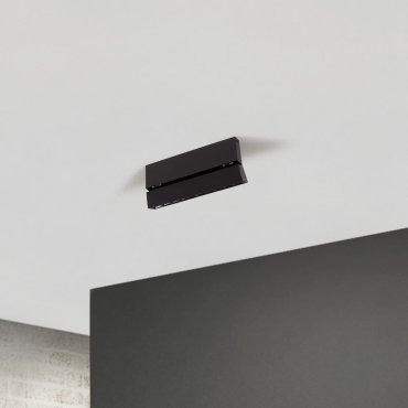 Nova Luce Pad - plafonnier - 27,5 x 4 x 12,2 cm - 15W LED inclus - noir