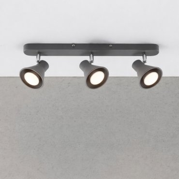 Nordlux Oak 9 - spot en saillie 3L - 45 x 8,6 cm - gris