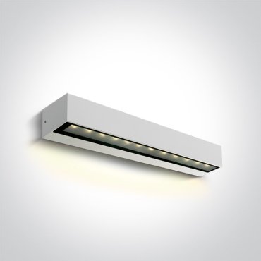 ONE Light Linear Outdoor Series Simple Sided - applique murale - 38 x 7,6 x 6,6 cm - 9W LED inclus - IP65 - blanc