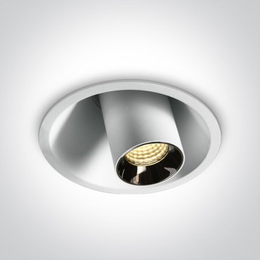 ONE Light Mirror Adjustable Boxes - spot encastré - Ø 82 mm, Ø 74 mm à encastrer - 7W LED inclus - blanc