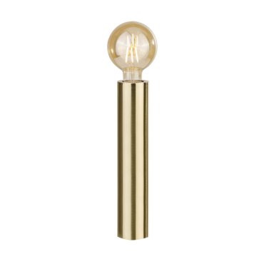 Searchlight Porter - lampe à poser - Ø 6 x 30 cm - or satiné