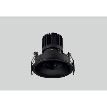 Maxlight Galexo - spot à encastrer - Ø 84 mm, Ø 75 mm à encastrer - 7W LED inclus - noir