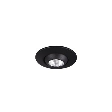Maxlight Yuca Round - spot à encastrer - Ø 55 mm, Ø 45 mm à encastrer - 3W LED inclus - noir