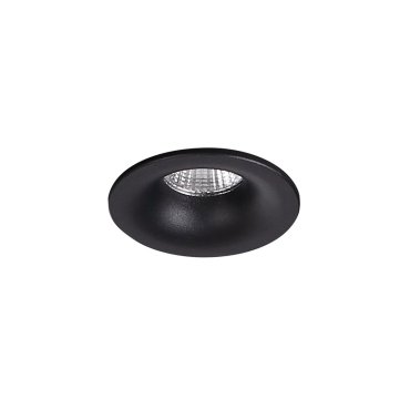 Maxlight Yuca Fixed - spot à encastrer - Ø 47 mm, Ø 42 mm à encastrer - 3W LED inclus - noir