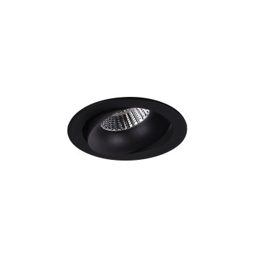 Maxlight Arya Tilted - spot encastré - Ø 104 mm, Ø 92 mm encastré - 8W LED dimmable inclus - noir