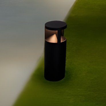 Nova Luce Soul - lampe de jardin - 16 x 43 cm - 24W LED inclus - IP65 - noir sablé
