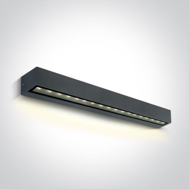 ONE Light Linear Outdoor Series Simple Sided - applique murale - 50 x 7,6 x 6,6 cm - 13W LED inclus - IP65 - anthracite