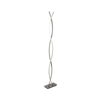 Searchlight Platt - lampadaire - 151,7 cm - 20W LED inclus - chrome et blanc
