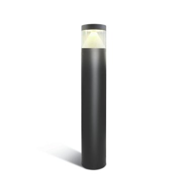 ONE Light LED Bollards Range - lampe de jardin - Ø 16 x 100 cm - 20W LED inclus - IP65 - anthracite - couleur de lumière blanche