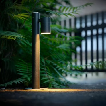 Lucide Arne 1 - lampe de jardin - 50 cm - 5W LED inclus - IP44 - noir