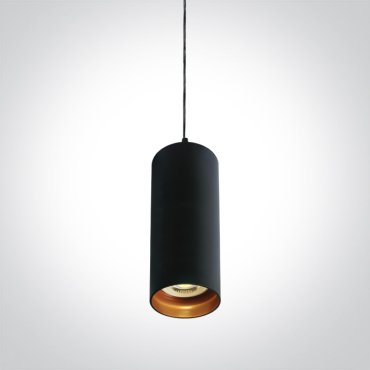 ONE Light Cylinder - lampe suspendue - Ø 6,8 x 146,5 cm - noir