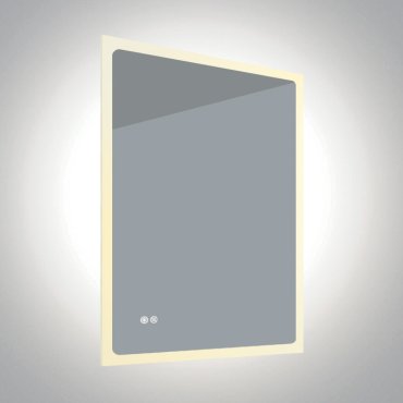 ONE Light Defog Mirrors - miroir avec éclairage - 60 x 2,5 x 80 cm - 20W dimmable LED inclus - IP44 - aluminium