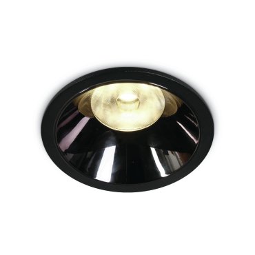 ONE Light COB LED Dark Light Range - spot à encastrer - Ø 104 mm, Ø 94 mm encastrable - 17,5W LED inclus - noir