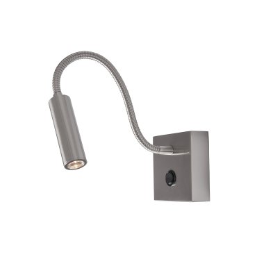 Nova Luce Madison - applique murale avec interrupteur - 8 x 8 x 32 cm - 3W LED inclus - chrome