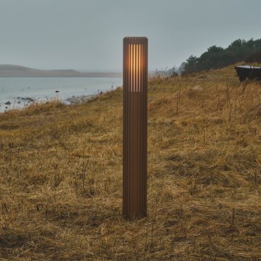 Nordlux Aludra 95 N - lampe de jardin - Ø 12,4 x 95,4 cm - IP44 - brun