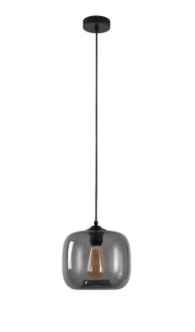 Artdelight Preston - lampe suspendue - Ø 24 x 178 cm - fumé