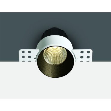 ONE Light Trimless Mini Range - spot à encastrer - Ø 64 mm, Ø 70 mm à encastrer - 12W LED dimmable inclus - noir