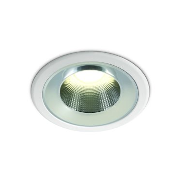 ONE Light Dark Light Project Range - spot à encastrer - Ø 115 mm, Ø 95 mm encastrable - 10W LED inclus - IP54 - blanc - couleur de lumière blanche