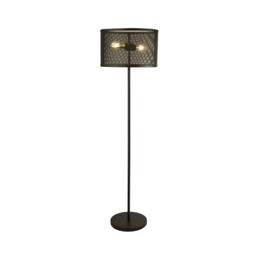 Searchlight Fishnet - lampadaire - 145 cm - noir mat
