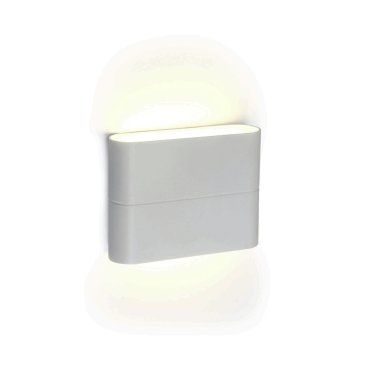 ONE Light Outdoor Slim Range - applique murale extérieure - 11,5 x 9 x 2,8 cm - 2 x 3W LED inclus - IP54 - blanc