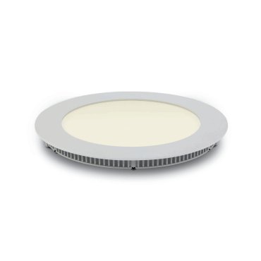 ONE Light Panneau encastré rond - Ø 17,3 x 2,2 cm - 12W LED inclus - IP40 - blanc - couleur de lumière blanc chaud