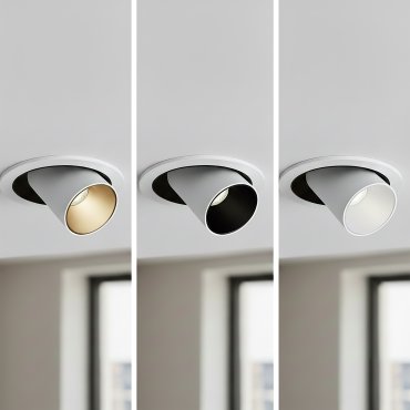 ONE Light Recessed COB - spot encastré avec 3 réflecteurs inclus - Ø 136 mm - Ø d’encastrement 120 mm - LED dimmable 12W incl. - blanc