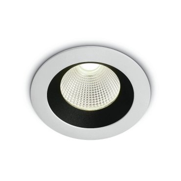 ONE Light Gamme Dark Light - spot encastré - Ø 85 mm, Ø 75 mm encastré - 12W LED dimmable inclus - IP65 - blanc - couleur de lumière blanche