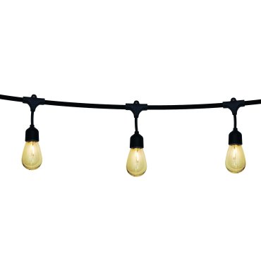 ONE Light - guirlande lumineuse solaire - guirlande de 8,5 mètres - 12 x 1W LED inclus - IP67 - noir