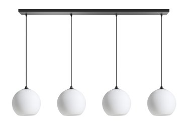 ETH Orb Opal - suspension - 120 x 25 x 200 cm - noir et blanc