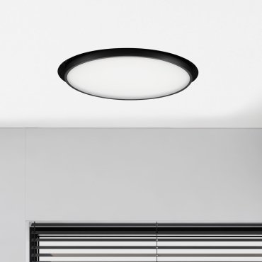 Nova Luce Perfect Profile Trimless - spot encastré - Ø 600 mm, 670 mm encastré - 40W LED dimmable inclus - 3000K - noir