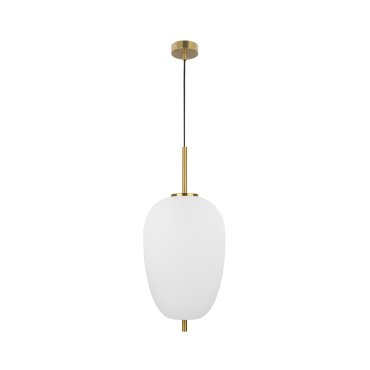 Nova Luce Lato - lampe suspendue - Ø 27 x 120 cm - laiton antique