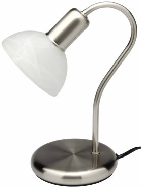 Brilliant Pearl - lampe à poser - 25 cm - chrome satiné