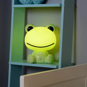 Lucide Dodo Frog - lampe enfant - 24 cm - 3W LED dimmable inclus - vert