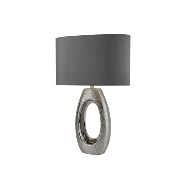 Searchlight Artisan - lampe à poser - 61 cm - chrome et gris