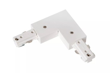 Lucide Track L-joint droit - Système de rail monophasé - 230V - blanc